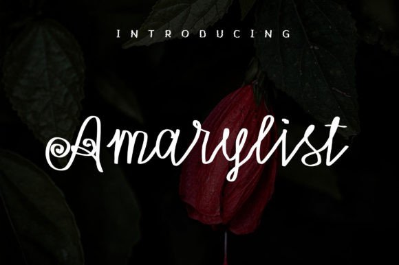 Amarylist: A Bold Script Font for Creative Campaigns
