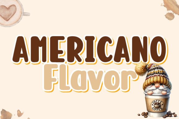 Americano Flavor: A Whimsical Typeface for Creative Projects
