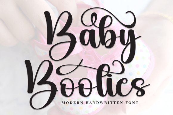 Baby Booties Font for Business