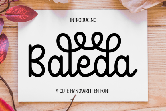 Baleda: A Playful Handwritten Font for Creative Projects