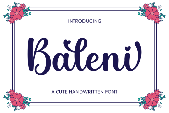 Baleni Font: Handwritten Elegance for Crafters