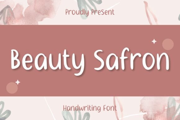 Beauty Safron: A Font for Creative Campaigns