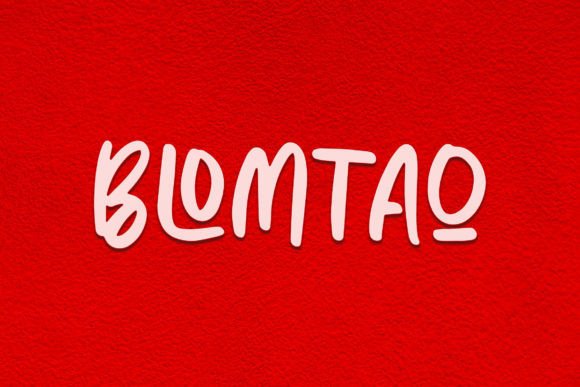 Blomtao: A Playful Brush Font