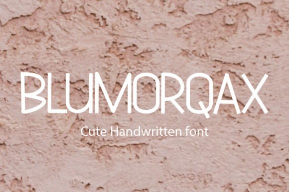 Blumoraxs: A Handwritten Font for Creative Projects