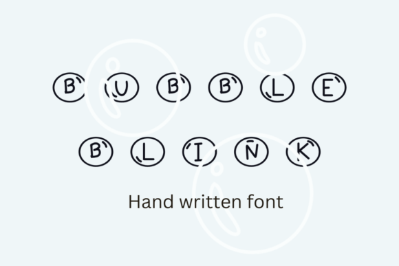 Bubble Blink Font for Creative Projects