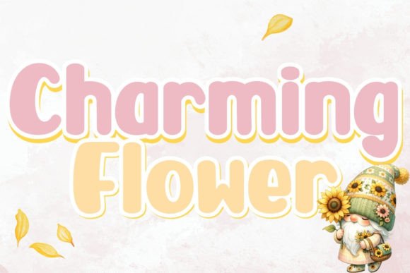 Charming Flower Font for Elegant Design