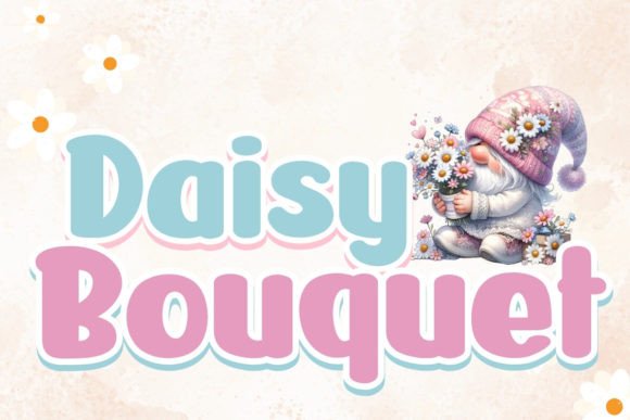 Daisy Bouquet Font for Elegant Design
