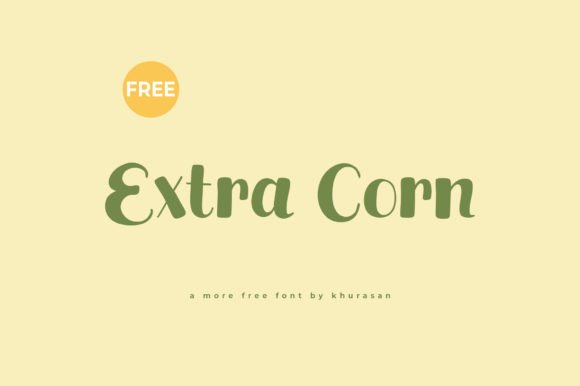 Extra Corn Font for Creative Marketing