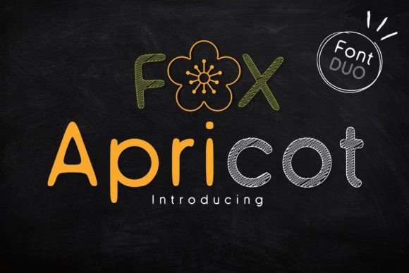 Fox Apricot Font for Creative Makers