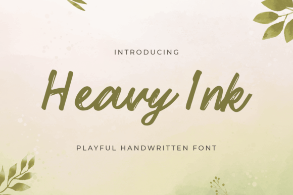 Heavy Ink Font for Business