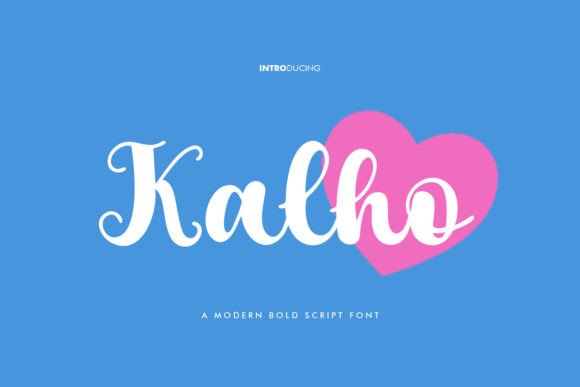 Kalho: A Modern Script Font for Editorial Design