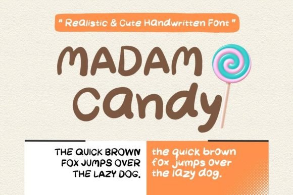 Madam Candy Font for Web Design