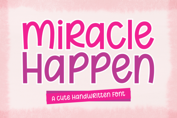 Miracle Happen: A Font That Speaks