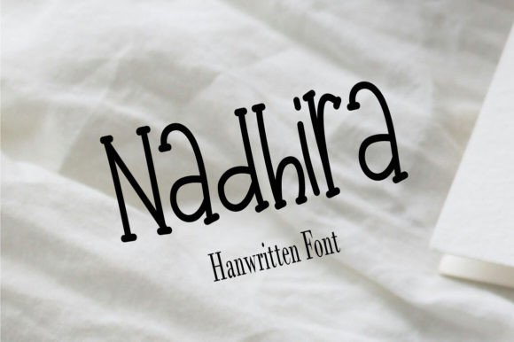 Nadhira: A Handwritten Font for Web Design