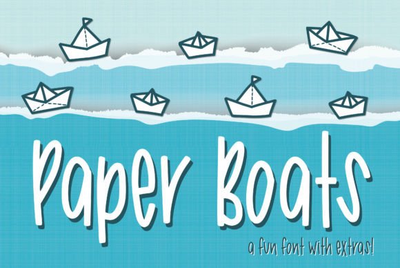Paper Boats: A Playful Font for Creative Projects