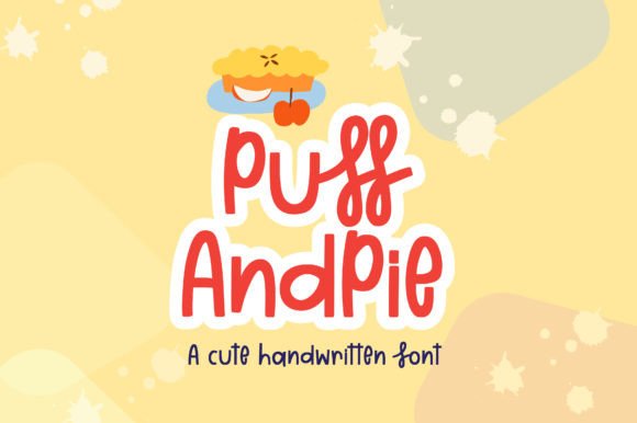 Puff and Pie Font: Handwritten Elegance for Crafters