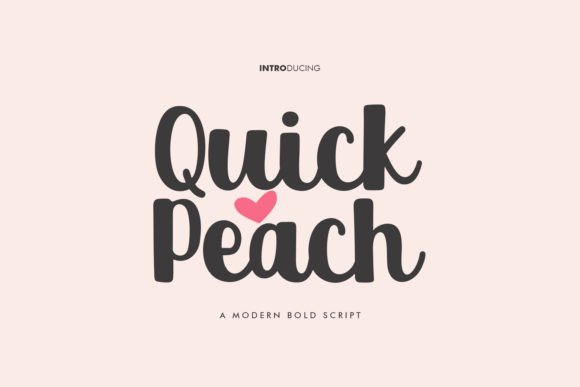 Quick Peach Font for Business