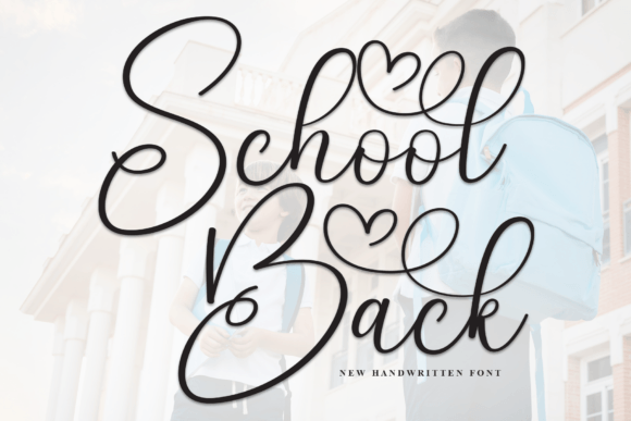School Back Font for Web Design