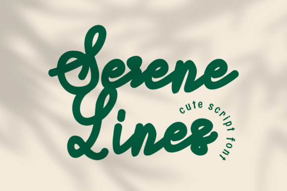 Serene Lines: A Font for Creative Campaigns