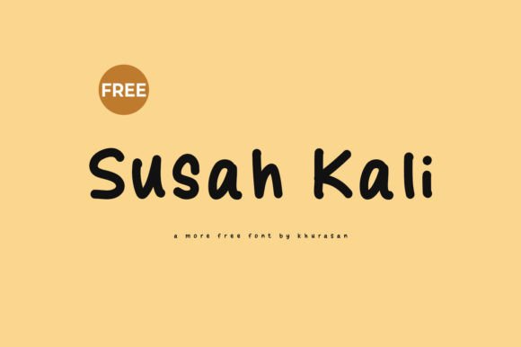 Susah Kali Font for Business